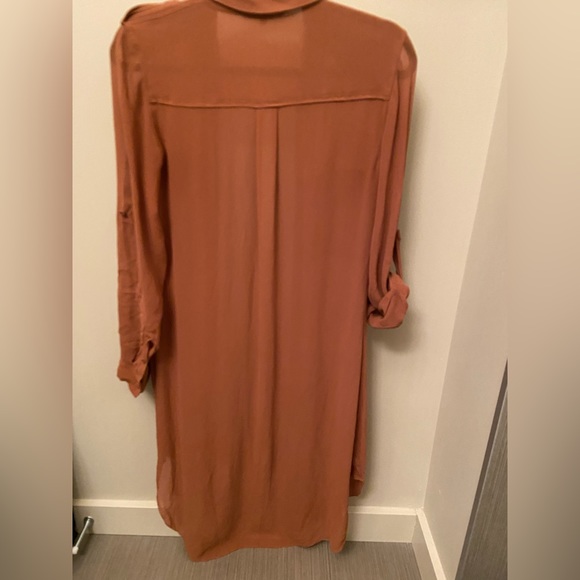 RARE Vintage Wilfred 100% silk sheer dress/shirt. Size x-small. - Picture 2 of 9